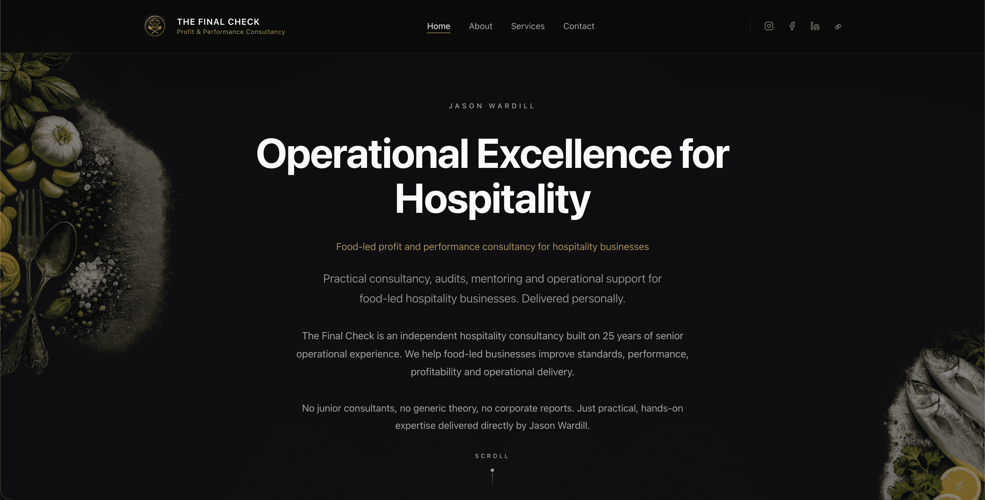 The Final Check website preview